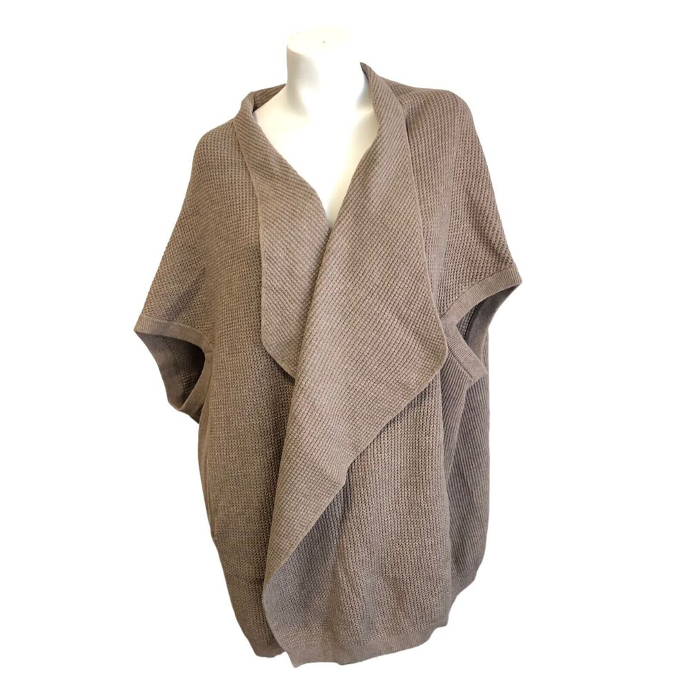 Lands End Dolman Open Front Knit Cardigan Sweater Plus Size 1X 16W-18W NewTagCut
